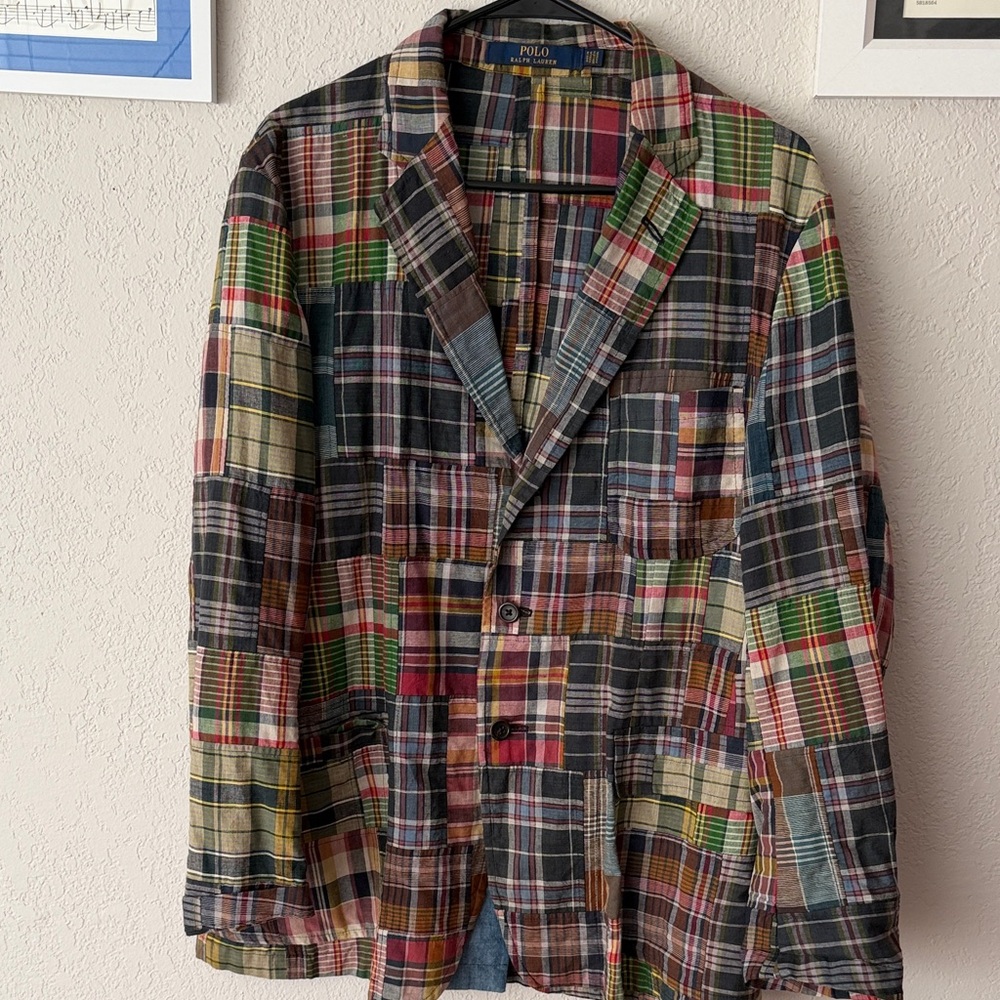 Polo by Ralph Lauren Colorful Patchwork Blazer